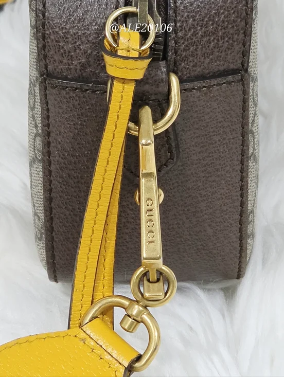 Gucci Supreme Camera Messenger Bag Brown GG Canvas Crossbody Unisex - Picture 13 of 16